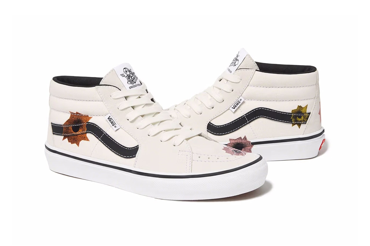 Nate Lowman Supreme Vans Skate Grosso Mid Release Date info store list buying guide photos price