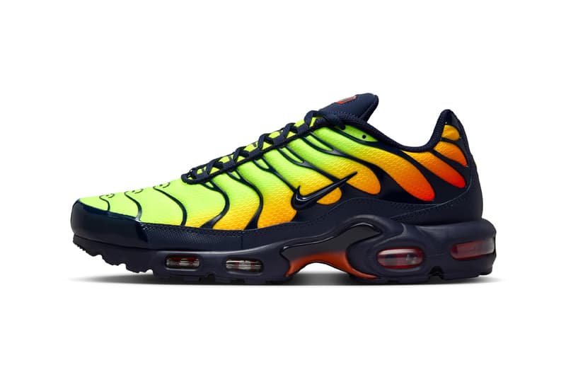 Official Look at the Nike Air Max Plus "Lemon Venom" Lemon Venom/Hyper Crimson-Yellow-Laser Orange-Blackened Blue DM0032-701