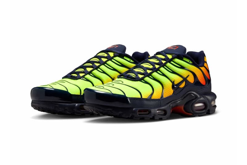 Official Look at the Nike Air Max Plus "Lemon Venom" Lemon Venom/Hyper Crimson-Yellow-Laser Orange-Blackened Blue DM0032-701