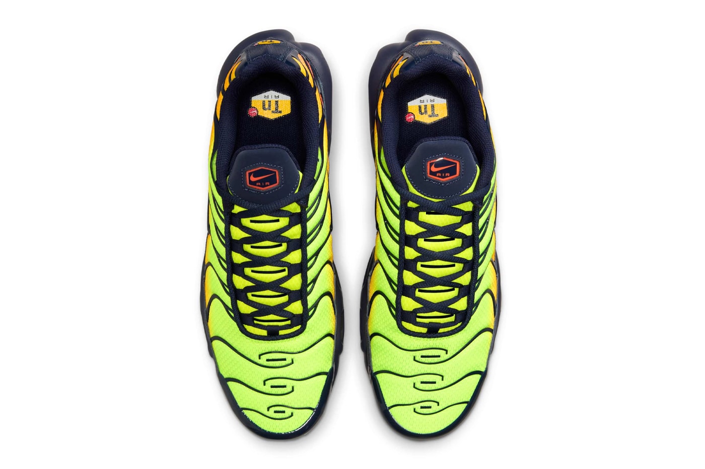 Official Look at the Nike Air Max Plus "Lemon Venom" Lemon Venom/Hyper Crimson-Yellow-Laser Orange-Blackened Blue DM0032-701