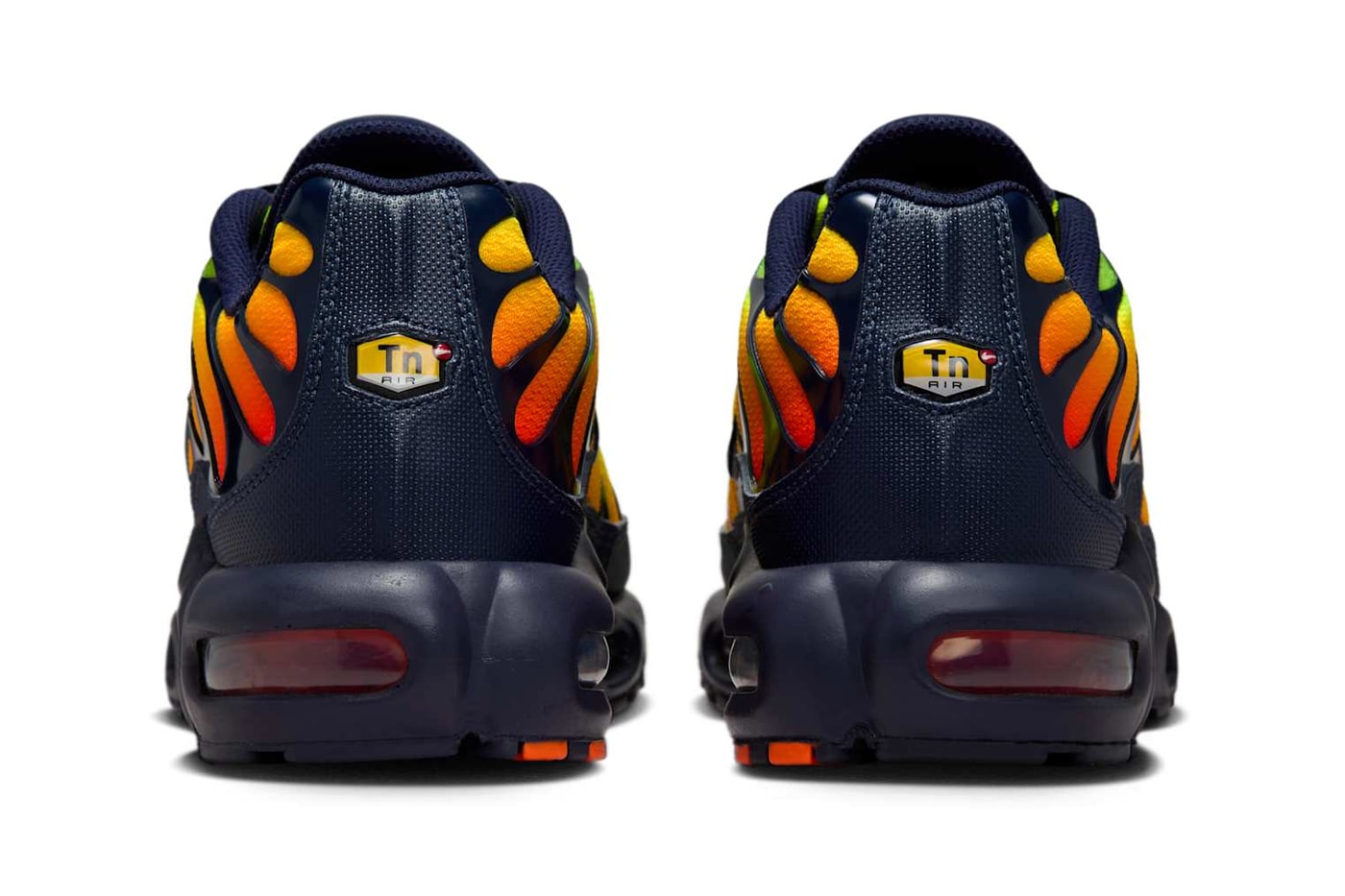 Official Look at the Nike Air Max Plus "Lemon Venom" Lemon Venom/Hyper Crimson-Yellow-Laser Orange-Blackened Blue DM0032-701