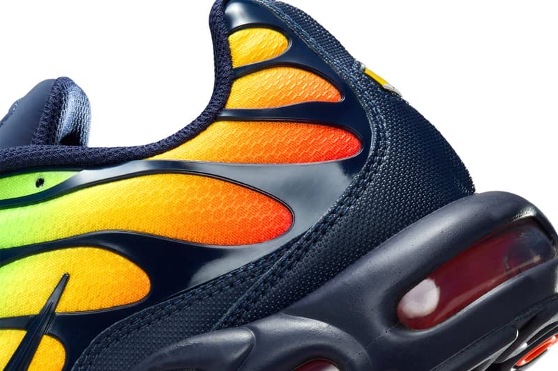 Official Look at the Nike Air Max Plus "Lemon Venom" Lemon Venom/Hyper Crimson-Yellow-Laser Orange-Blackened Blue DM0032-701