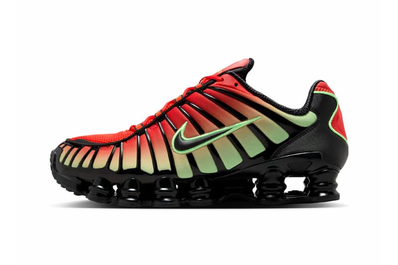 Nike Shox TL “Chili Pepper” "“Light Crimson/Volt/Black”"AV3595-601 Release Info