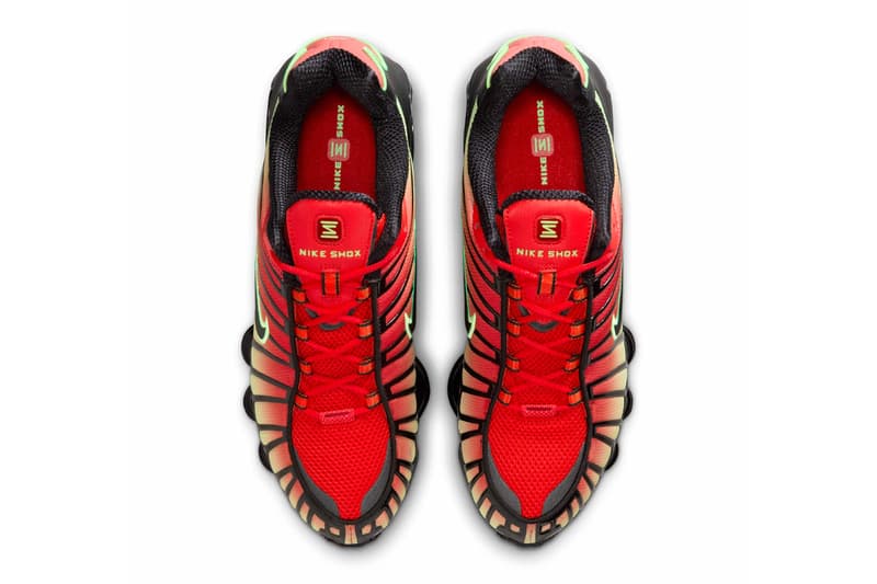 Nike Shox TL “Chili Pepper” "“Light Crimson/Volt/Black”"AV3595-601 Release Info
