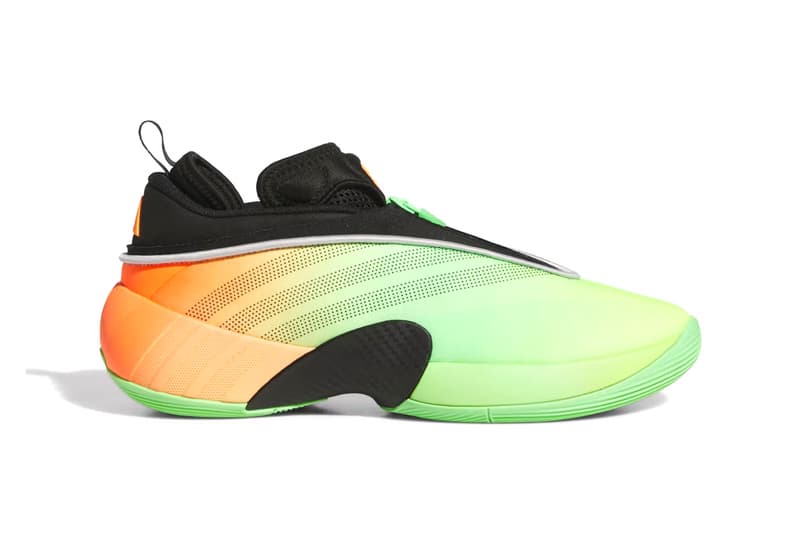 adidas DON Issue 7 "Lime Burst" Release Info JS2592 colorful gradient orange green neon black donovan mitchell cleveland cavaliers