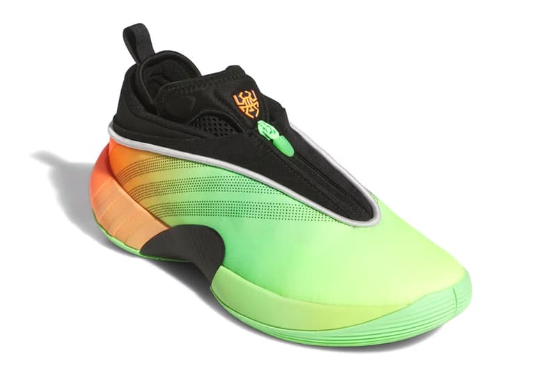 adidas DON Issue 7 "Lime Burst" Release Info JS2592 colorful gradient orange green neon black donovan mitchell cleveland cavaliers