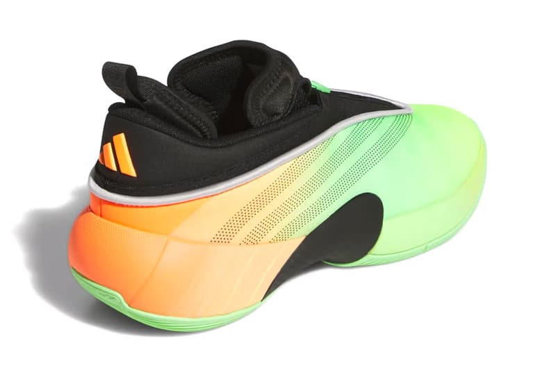 adidas DON Issue 7 "Lime Burst" Release Info JS2592 colorful gradient orange green neon black donovan mitchell cleveland cavaliers