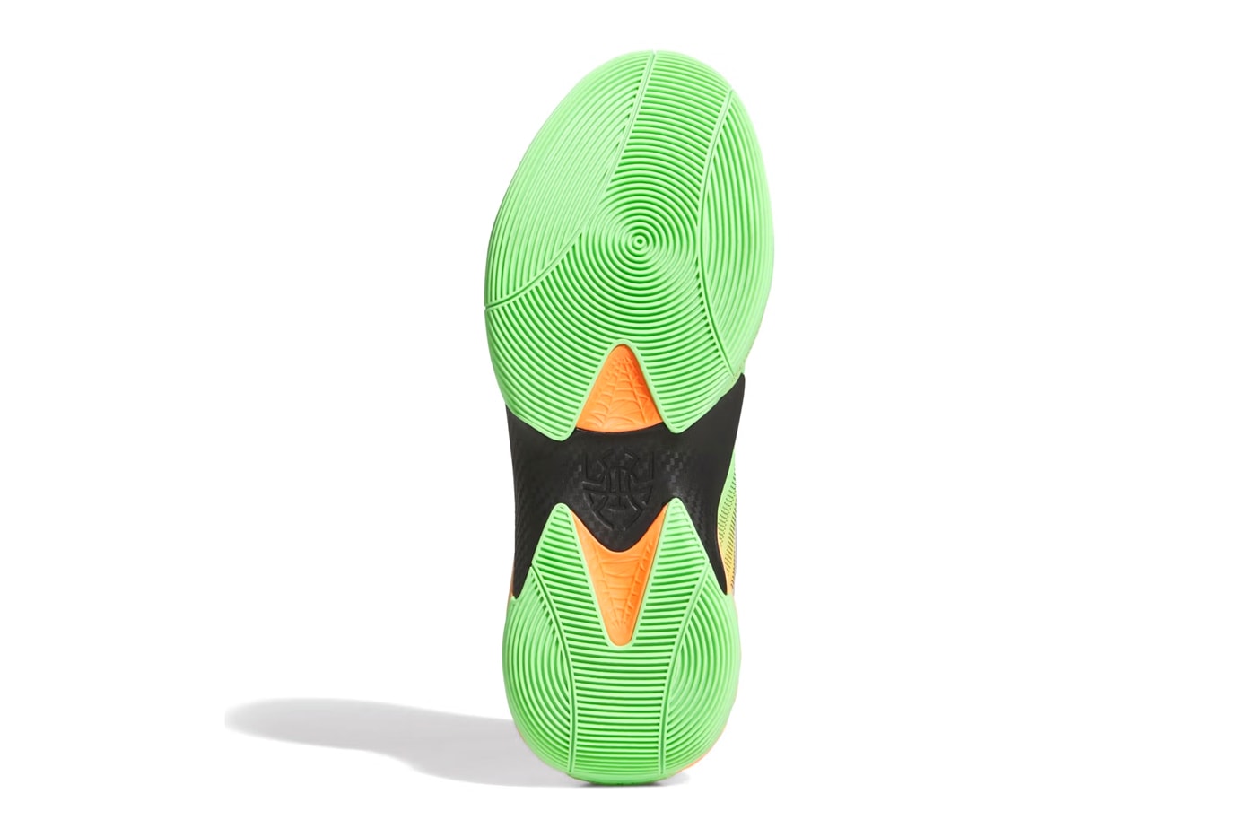 adidas DON Issue 7 "Lime Burst" Release Info JS2592 colorful gradient orange green neon black donovan mitchell cleveland cavaliers