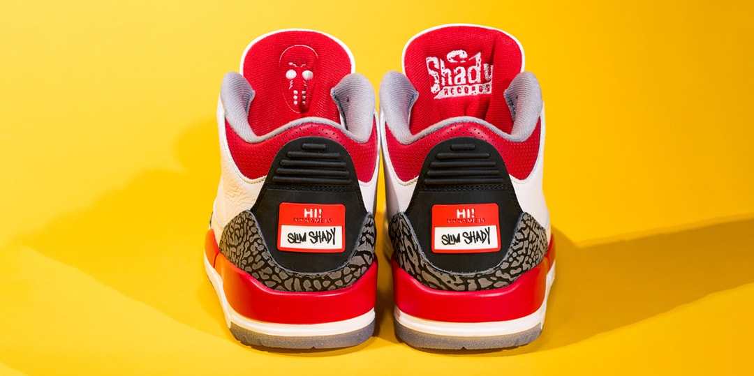 Up Close With Eminem's Air Jordan 3 "Super Bowl"