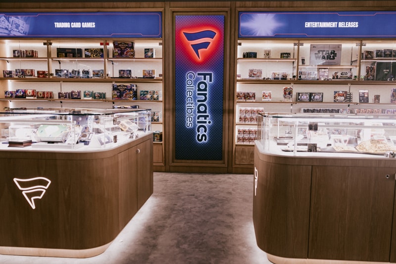 fanatics collectibles flagship store london regent street trading cards topps merlin match attax opening nfl football display home of the hobby 
