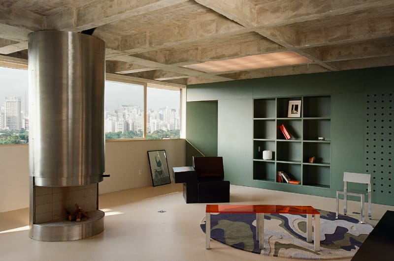 São Paulo Apartment by Luiz Solano Softens Original Brutalist Interior From 1960s