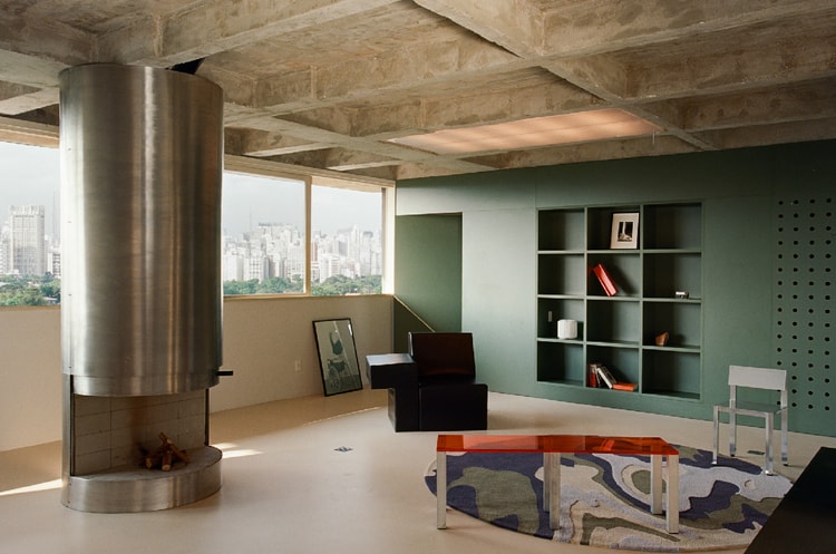 São Paulo Apartment by Luiz Solano Softens Original Brutalist Interior From 1960s