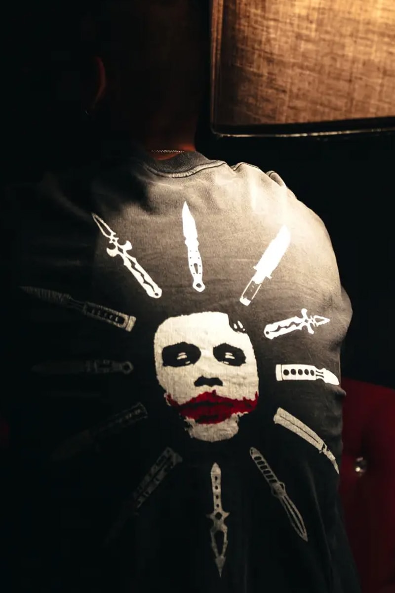 ©SAINT Mxxxxxx 'The Dark Knight' Joker Heath Ledger SS25 Capsule Collection Collaboration Release Info Yuta Hosokawa Cali Dewitt