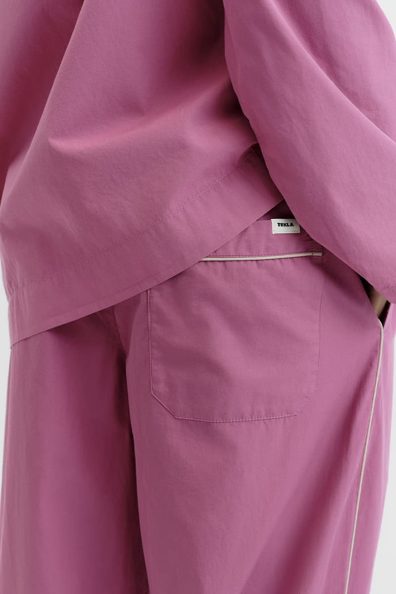 Tekla Spring 2025 Collection Piping Poplin Sleepwear Bedding New Colorways Release Info
