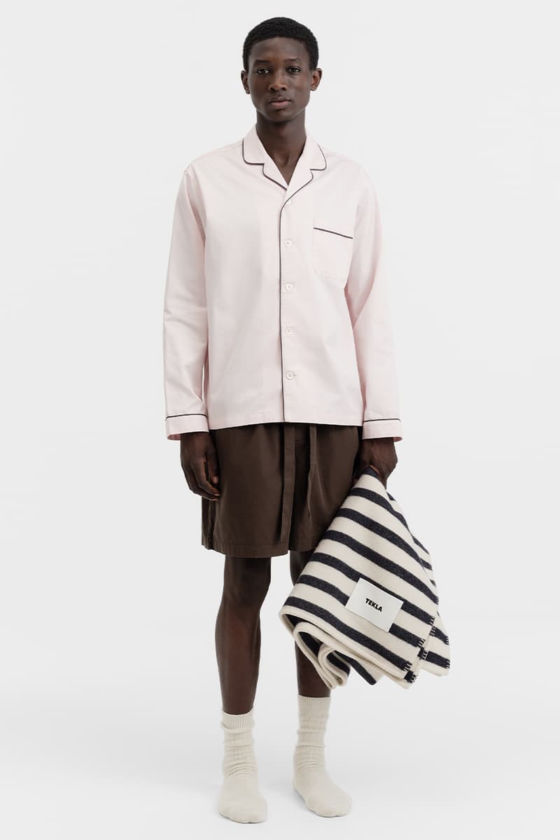 Tekla Spring 2025 Collection Piping Poplin Sleepwear Bedding New Colorways Release Info