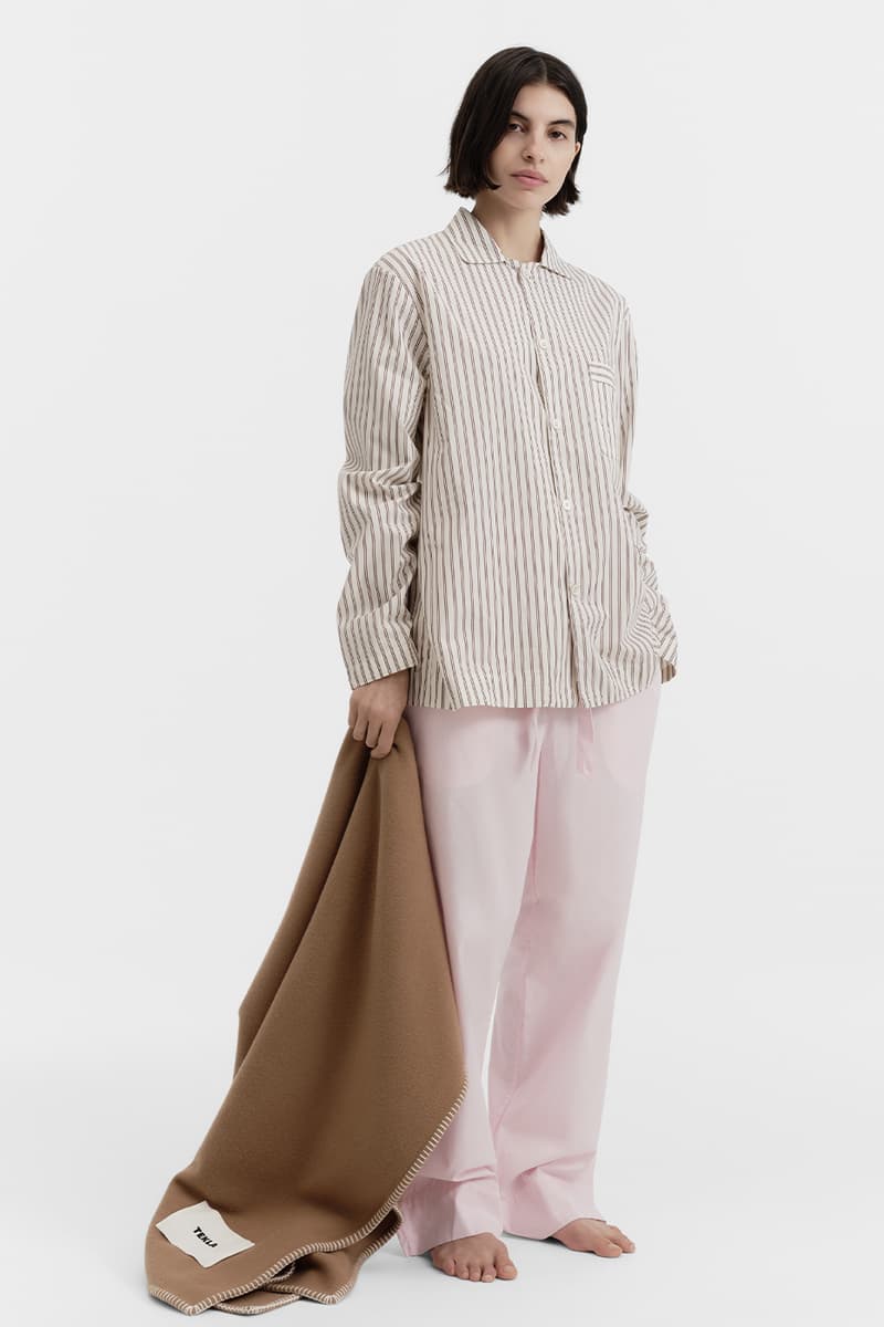 Tekla Spring 2025 Collection Piping Poplin Sleepwear Bedding New Colorways Release Info