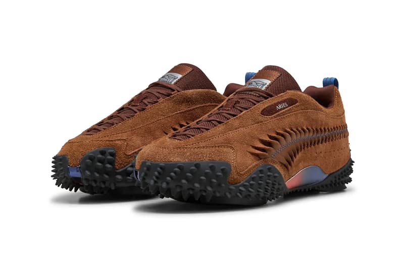Aries x Puma Mostro Craft 401318-02 401318-01 Mostro Mid 401192-01 Collaboration Release Info formstip temple logo 