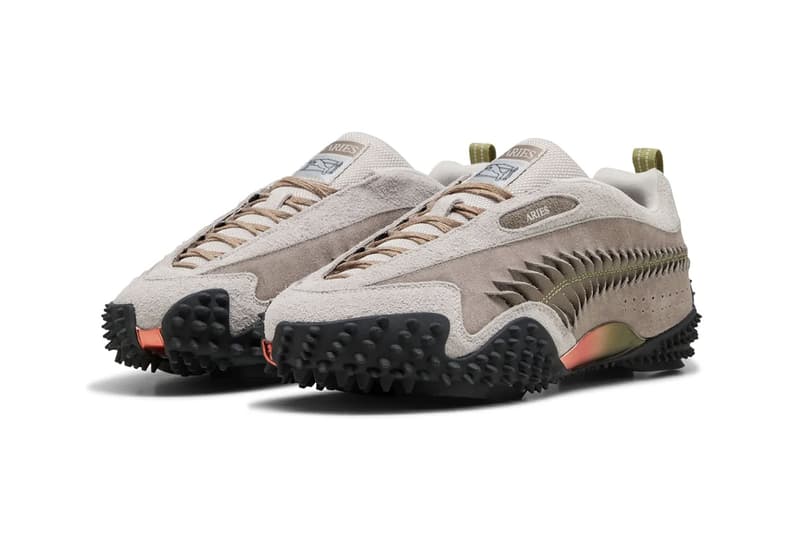 Aries x Puma Mostro Craft 401318-02 401318-01 Mostro Mid 401192-01 Collaboration Release Info formstip temple logo 