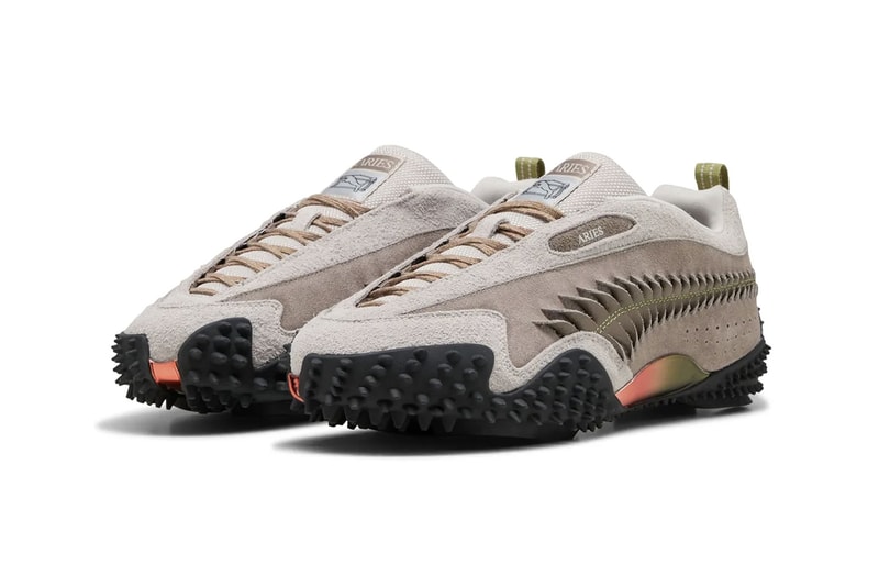 Aries x Puma Mostro Craft 401318-02 401318-01 Mostro Mid 401192-01 Collaboration Release Info formstip temple logo 