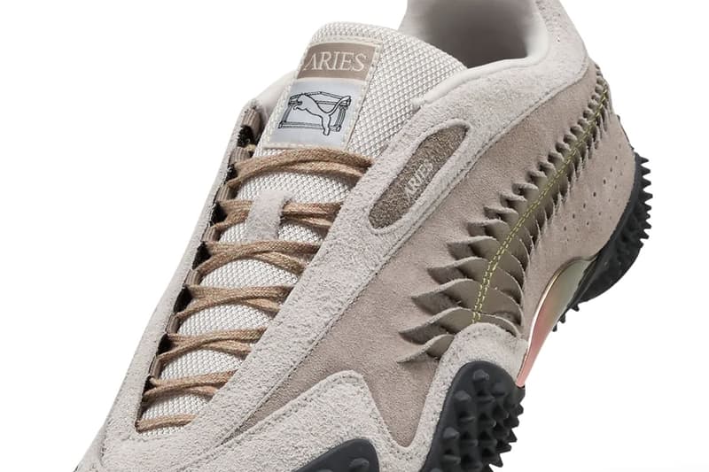 Aries x Puma Mostro Craft 401318-02 401318-01 Mostro Mid 401192-01 Collaboration Release Info formstip temple logo 