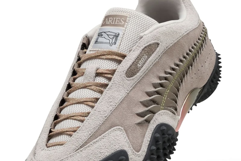 Aries x Puma Mostro Craft 401318-02 401318-01 Mostro Mid 401192-01 Collaboration Release Info formstip temple logo 
