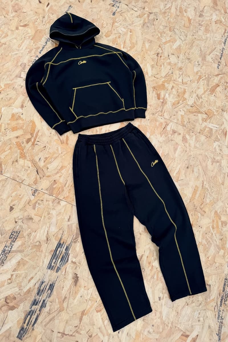 Corteiz Drops New Apparel "Honey Blacks"-Inspired Collection track suits hoodies black and yellow 