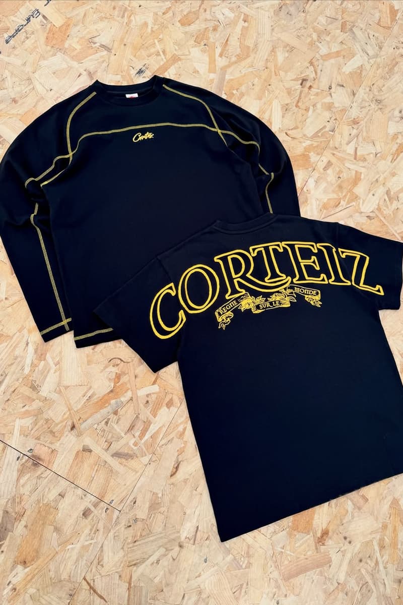 Corteiz Drops New Apparel "Honey Blacks"-Inspired Collection track suits hoodies black and yellow 