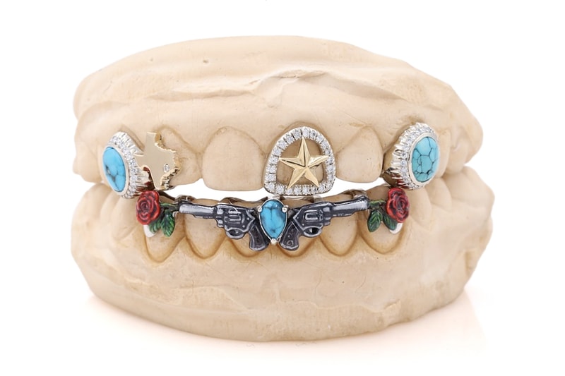 Gabby Elan Jewelry Reveals Custom 'Cowboy Carter' Grills for Beyoncé tour topaz rose gun texas hold em star