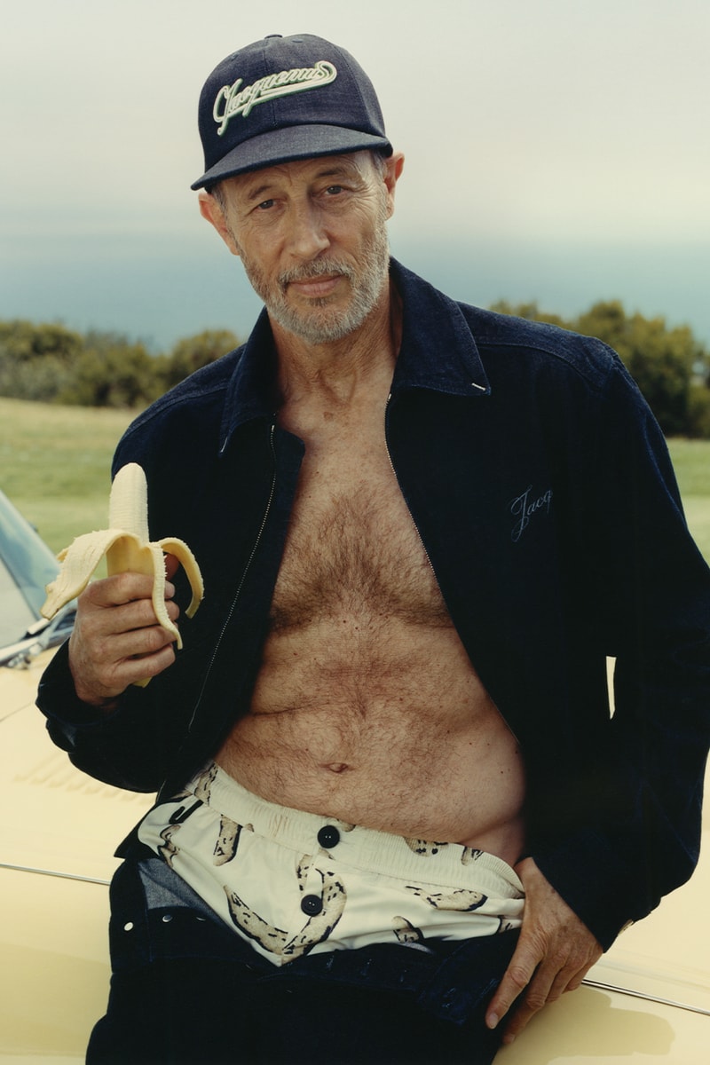 Jacquemus Jon Gries Starring Going Bananas Campaign white lotus greg hunt banana print boxers 