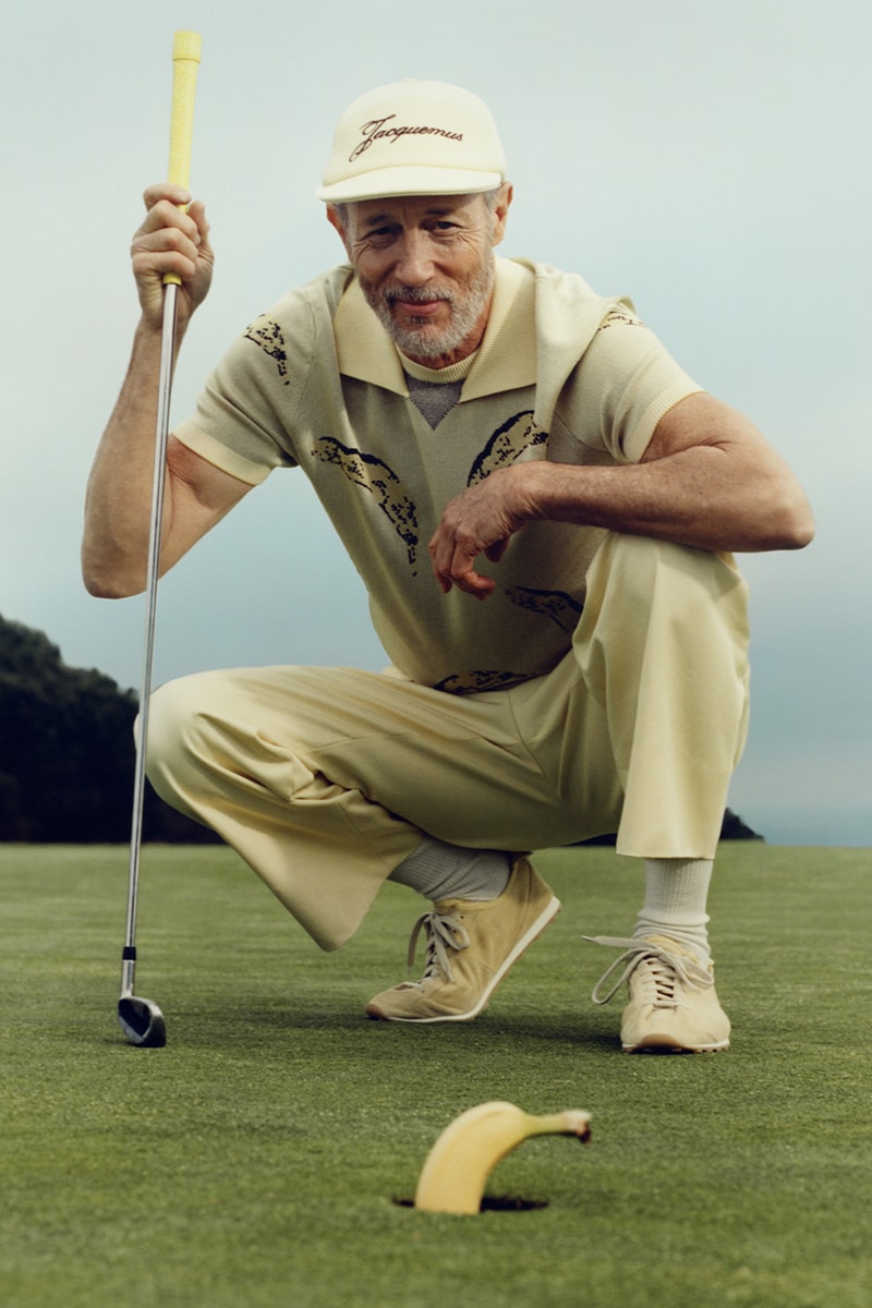 Jacquemus Jon Gries Starring Going Bananas Campaign white lotus greg hunt banana print boxers 