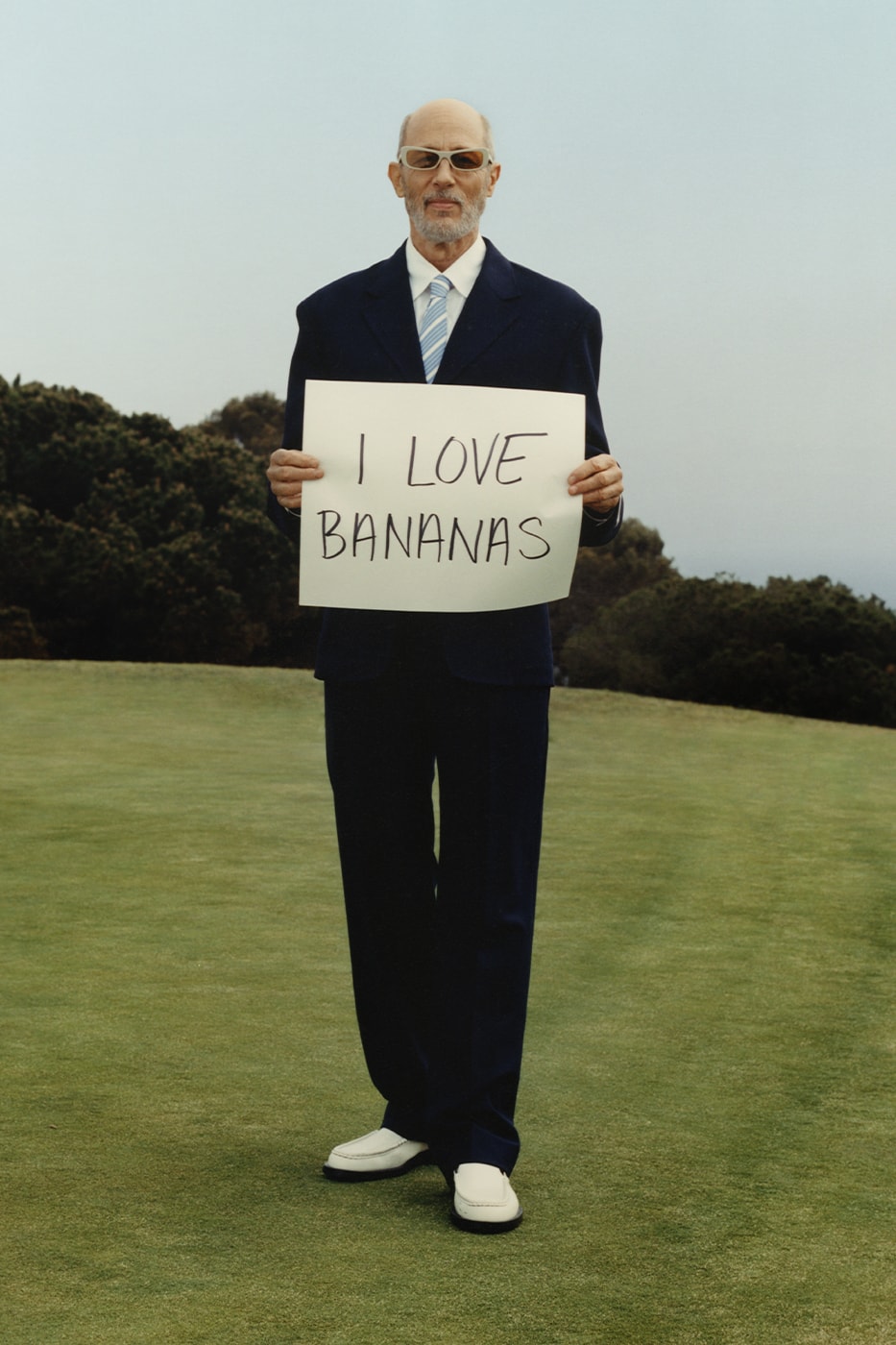 Jacquemus Jon Gries Starring Going Bananas Campaign white lotus greg hunt banana print boxers 
