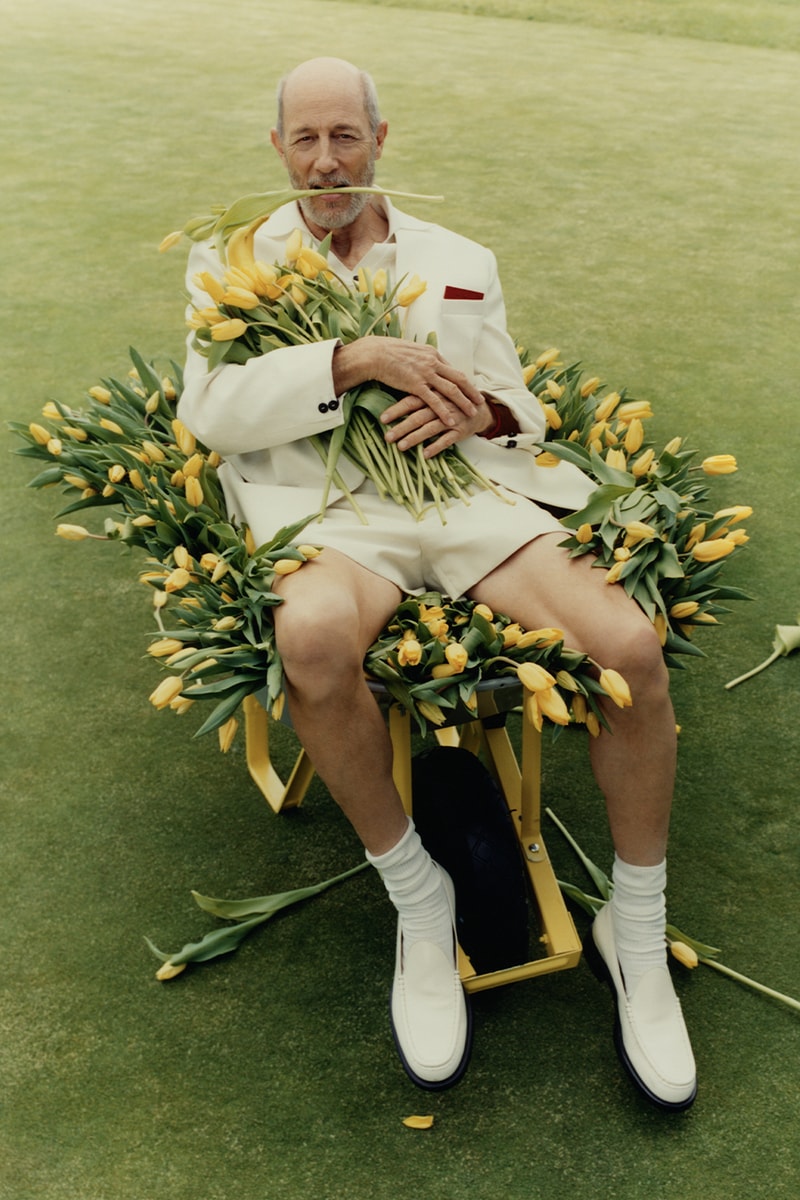 Jacquemus Jon Gries Starring Going Bananas Campaign white lotus greg hunt banana print boxers 