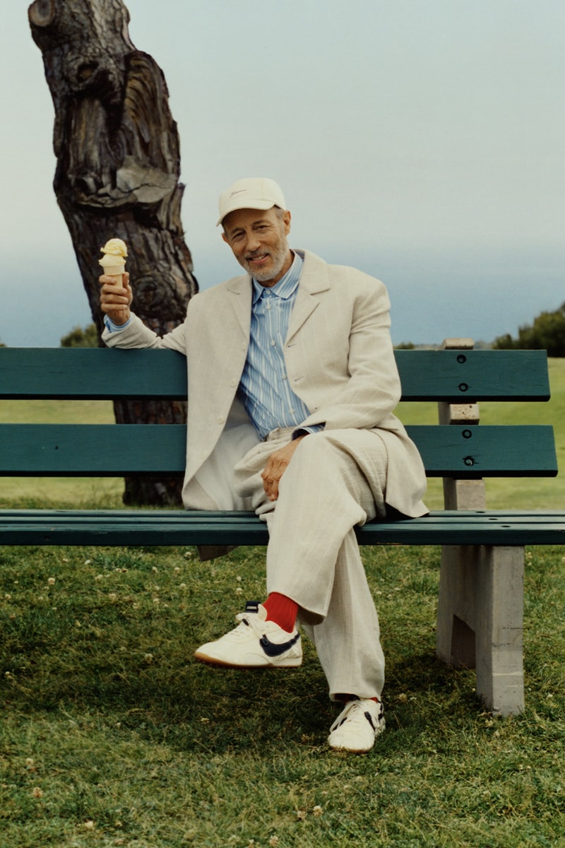 Jacquemus Jon Gries Starring Going Bananas Campaign white lotus greg hunt banana print boxers 