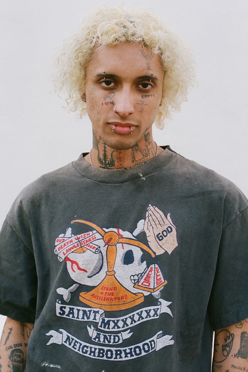NEIGHBORHOOD and ©SAINT Mxxxxxx Run It Back collab capsule drop lookbook collection release info 