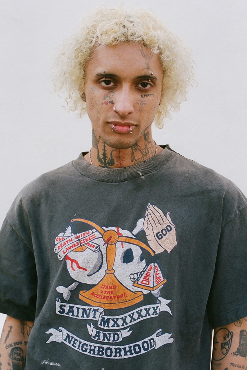 NEIGHBORHOOD and ©SAINT Mxxxxxx Run It Back collab capsule drop lookbook collection release info 