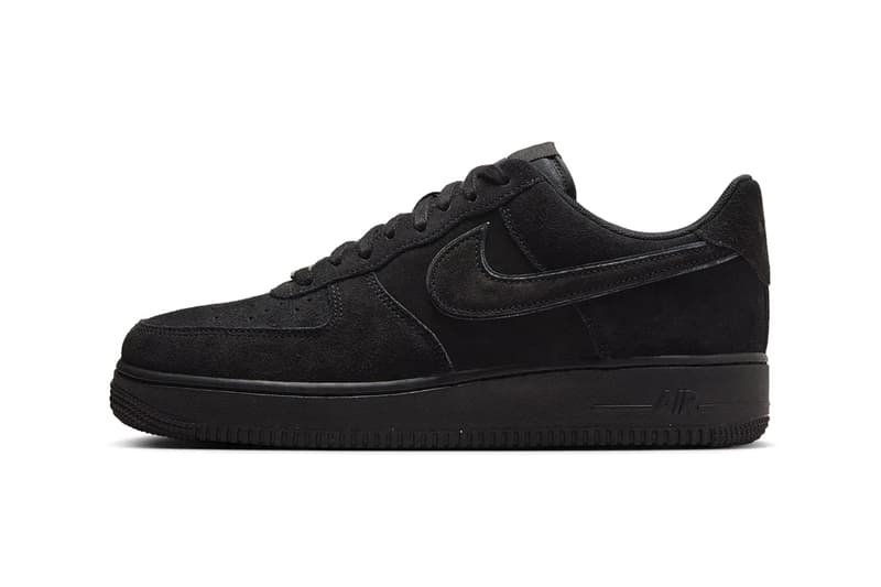 Official Look at the Nike Air Force 1 Low "Black Cat" summer HQ1966-002 suede