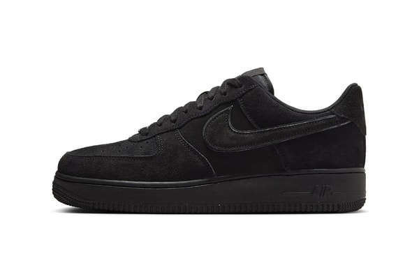 Official Look at the Nike Air Force 1 Low "Black Cat" summer HQ1966-002 suede