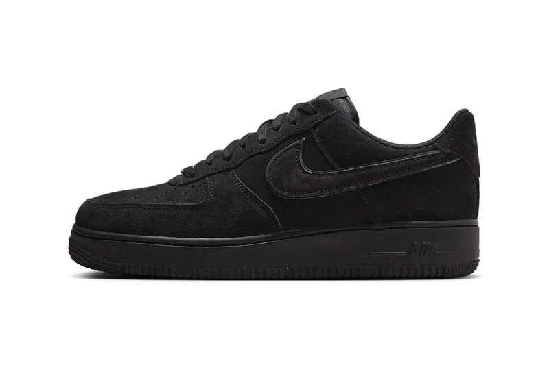 Official Look at the Nike Air Force 1 Low "Black Cat" summer HQ1966-002 suede