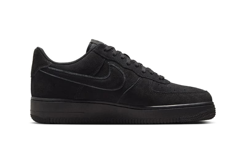 Official Look at the Nike Air Force 1 Low "Black Cat" summer HQ1966-002 suede