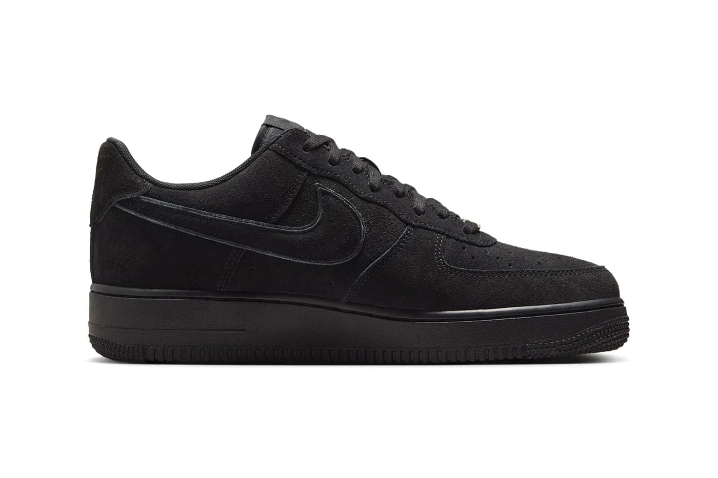 Official Look at the Nike Air Force 1 Low "Black Cat" summer HQ1966-002 suede