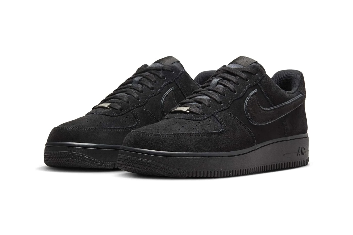 Official Look at the Nike Air Force 1 Low "Black Cat" summer HQ1966-002 suede