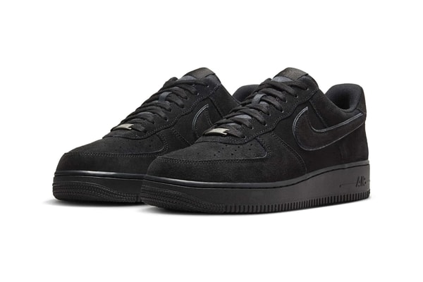 Official Look at the Nike Air Force 1 Low "Black Cat" summer HQ1966-002 suede