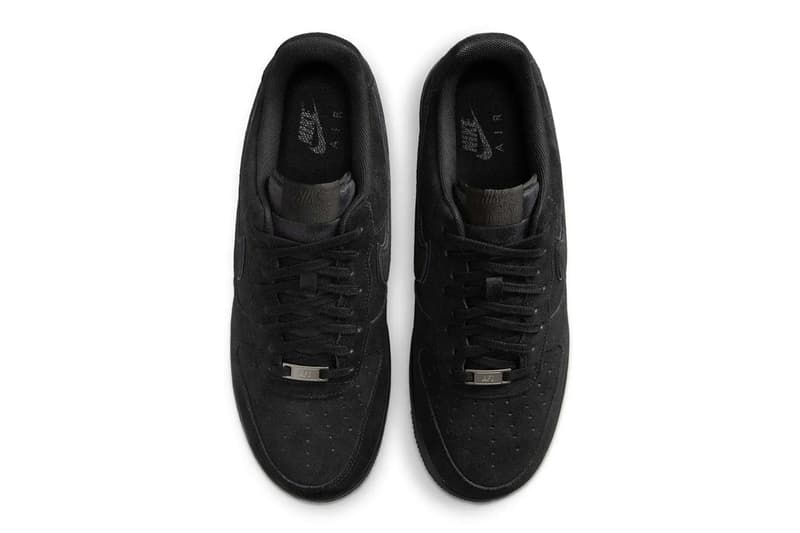 Official Look at the Nike Air Force 1 Low "Black Cat" summer HQ1966-002 suede