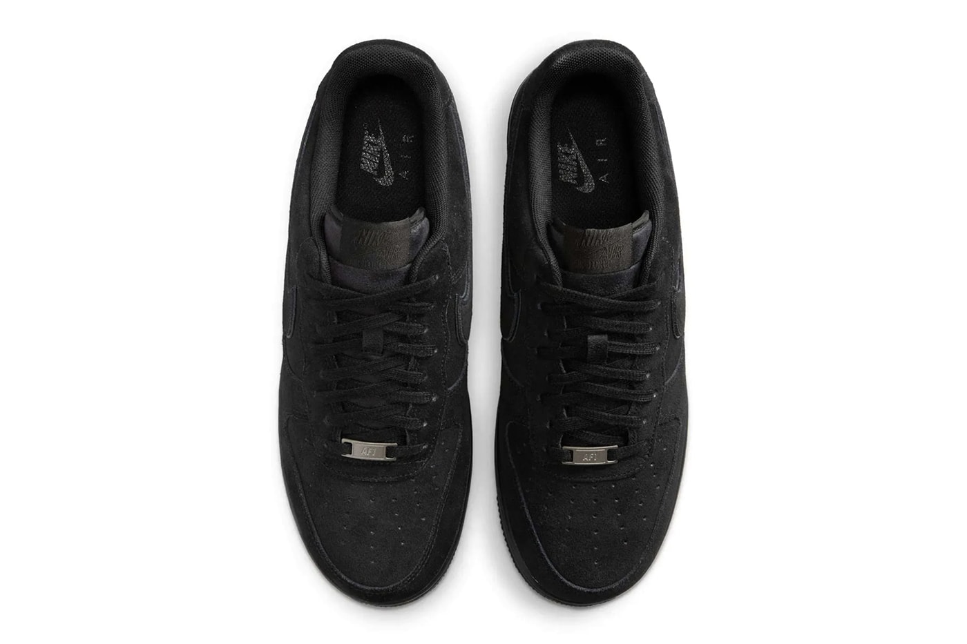 Official Look at the Nike Air Force 1 Low "Black Cat" summer HQ1966-002 suede