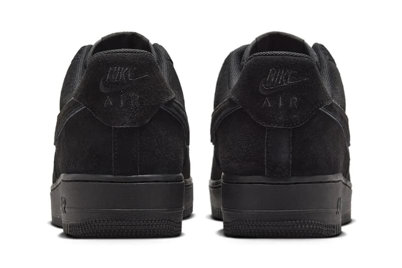 Official Look at the Nike Air Force 1 Low "Black Cat" summer HQ1966-002 suede