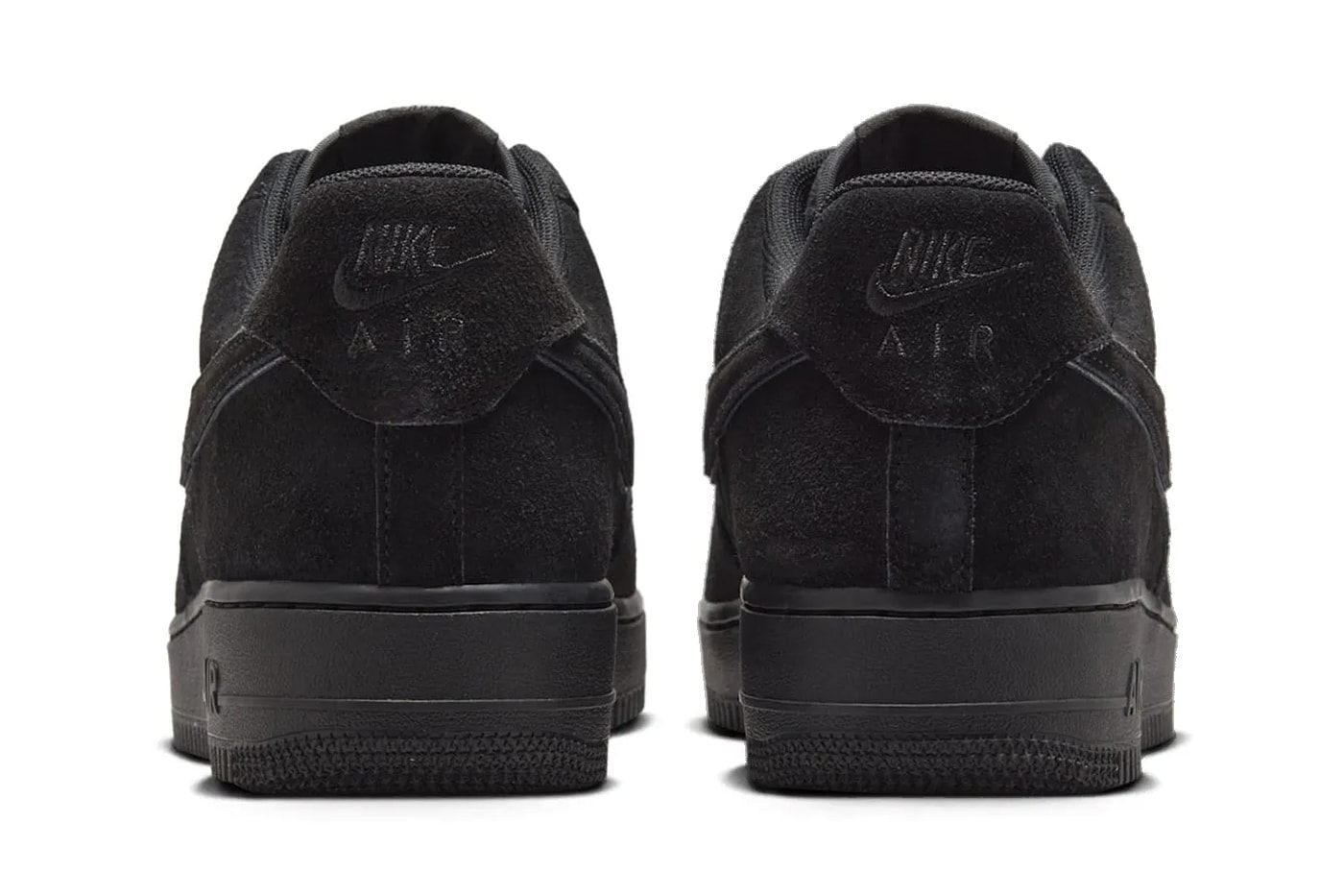 Official Look at the Nike Air Force 1 Low "Black Cat" summer HQ1966-002 suede