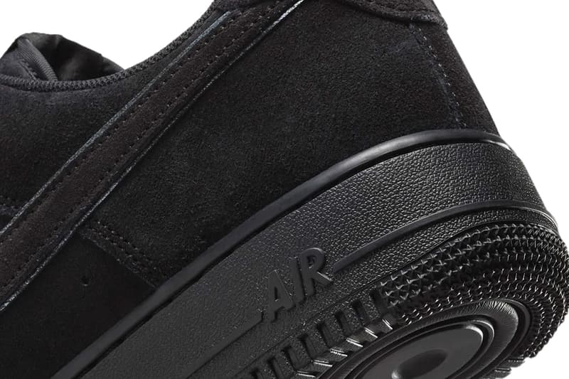 Official Look at the Nike Air Force 1 Low "Black Cat" summer HQ1966-002 suede