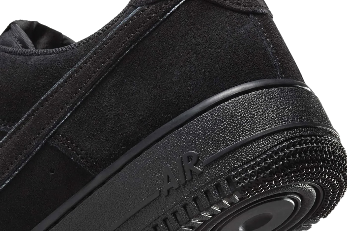 Official Look at the Nike Air Force 1 Low "Black Cat" summer HQ1966-002 suede