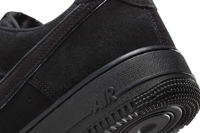 Official Look at the Nike Air Force 1 Low "Black Cat" summer HQ1966-002 suede