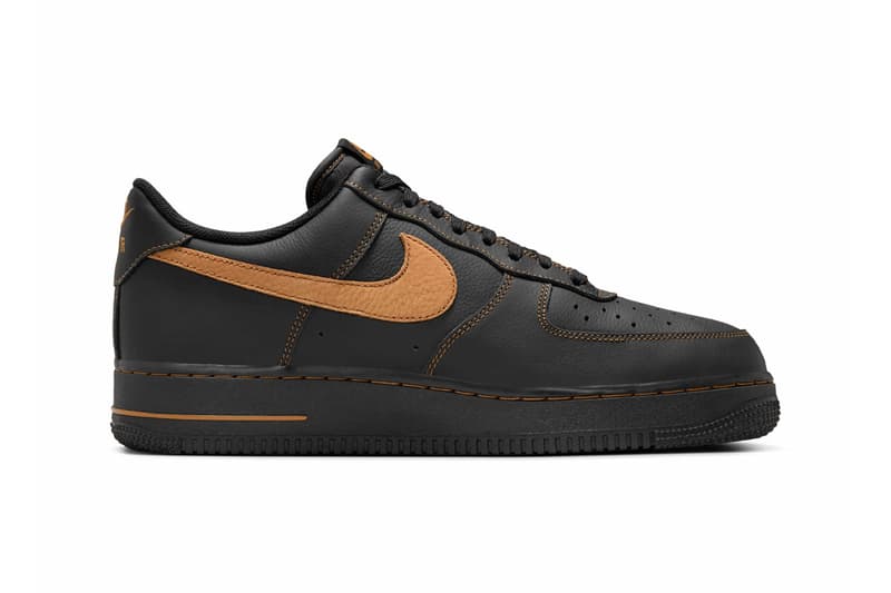 Nike Air Force 1 Low Black Tan HQ2037-003 Release Info